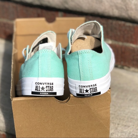Converse Renew CTAS OX Low Top Canvas Mint Shoes - Picture 7 of 9